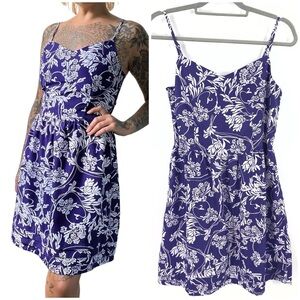 Gap Floral Sundress Womens 12 Beach Feminine Dress Tropical Whimsy Stretch Boho